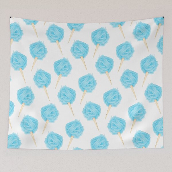 Item preview, Blue Cotton Candy Pattern - White designed and sold by Kelly  Gilleran.