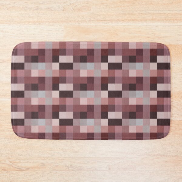 Item preview, Squares Pattern in Burgundy Plum Wine Dusty Pink designed and sold by Beachy.