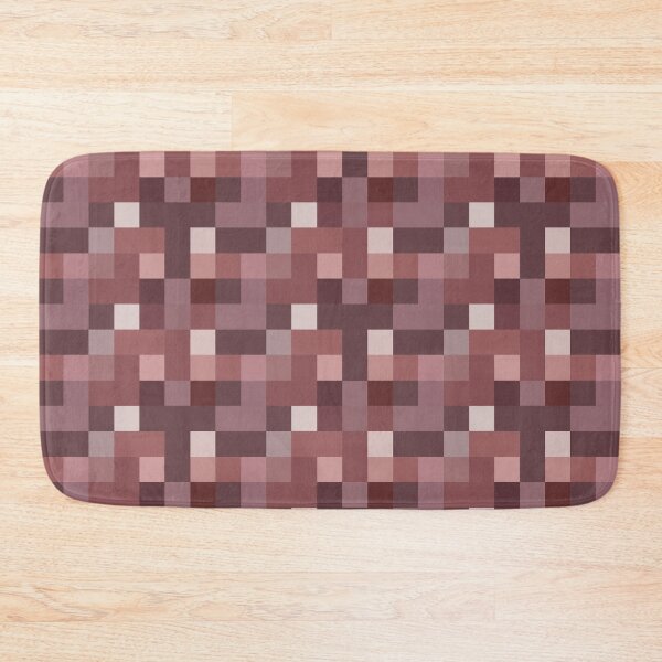 Item preview, Squares Pattern in Wine Burgundy Dusty Pink Plum designed and sold by Beachy.