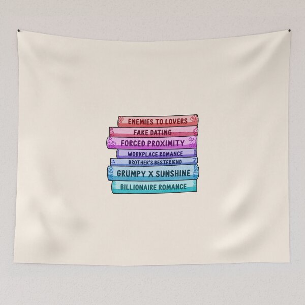 Item preview, romance book tropes | romance books | bookish merch designed and sold by folklorewhisper.