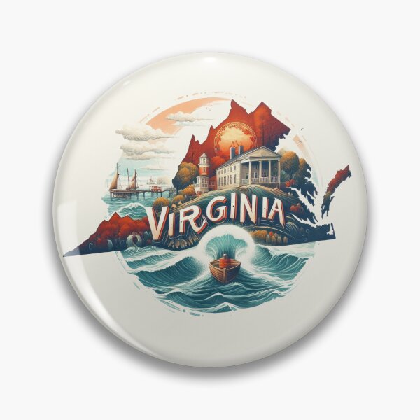Item preview, VIRGINIA United States of America, artistic shape designed and sold by Margival.