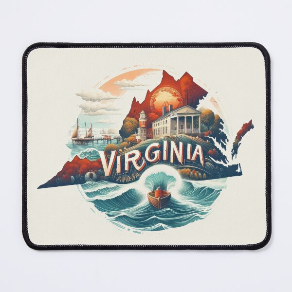 Item preview, VIRGINIA United States of America, artistic shape designed and sold by Margival.