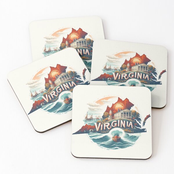Item preview, VIRGINIA United States of America, artistic shape designed and sold by Margival.
