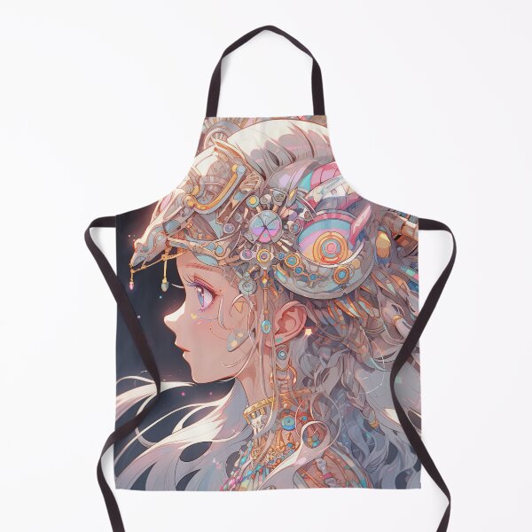 Item preview, Orante Colorful Headdress Anime Girl designed and sold by bubblegoth.