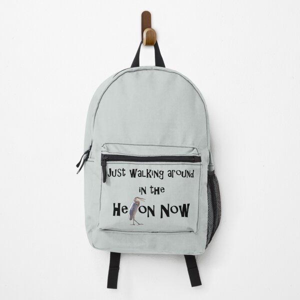 Item preview, Just Walking Around in the Heron Now Black on Grey designed and sold by Art in My Loft.