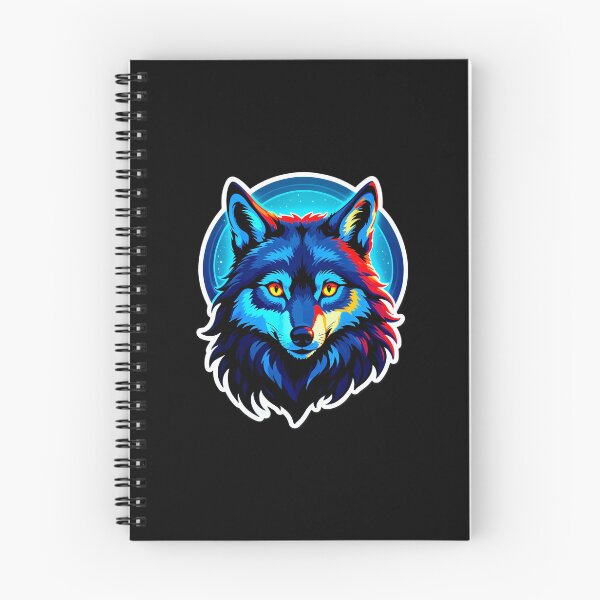 Item preview, Vibrant Colorful Wolf Head Illustration designed and sold by artwaves.