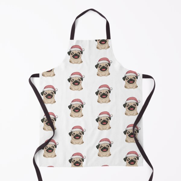 Item preview, Cute Pug In Christmas Hat - Funny designed and sold by canvadreamer444.