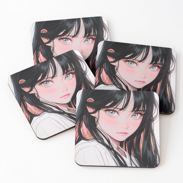 Item preview, Soft Intense Gaze Anime Girl designed and sold by bubblegoth.