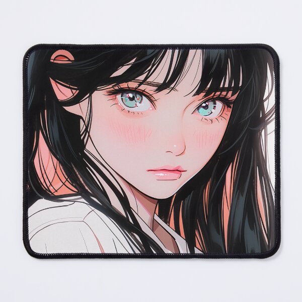 Item preview, Soft Intense Gaze Anime Girl designed and sold by bubblegoth.