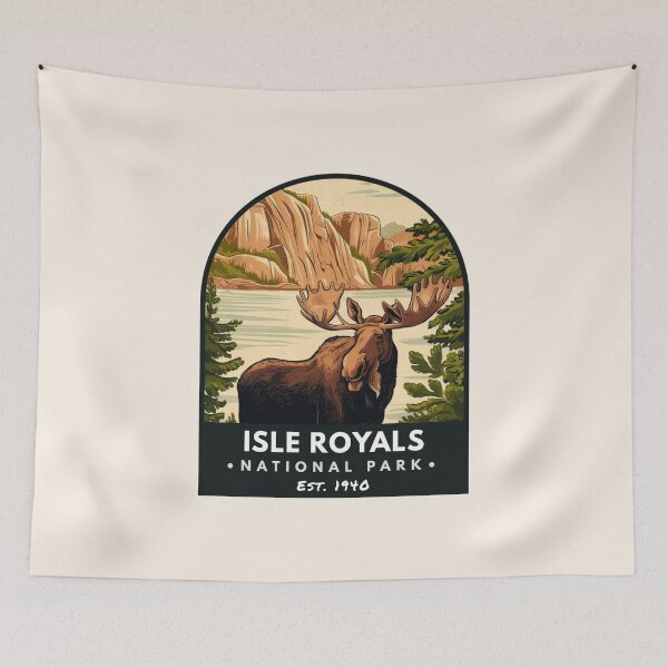 Item preview, Isle Royale National Park, Vintage travel designed and sold by PinkandP.