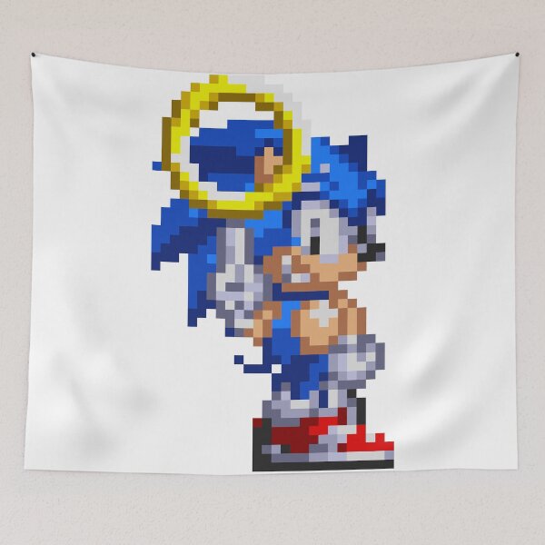 Artikelvorschau, Sonic mit einem Ring entworfen und verkauft von mklfunnydesign.