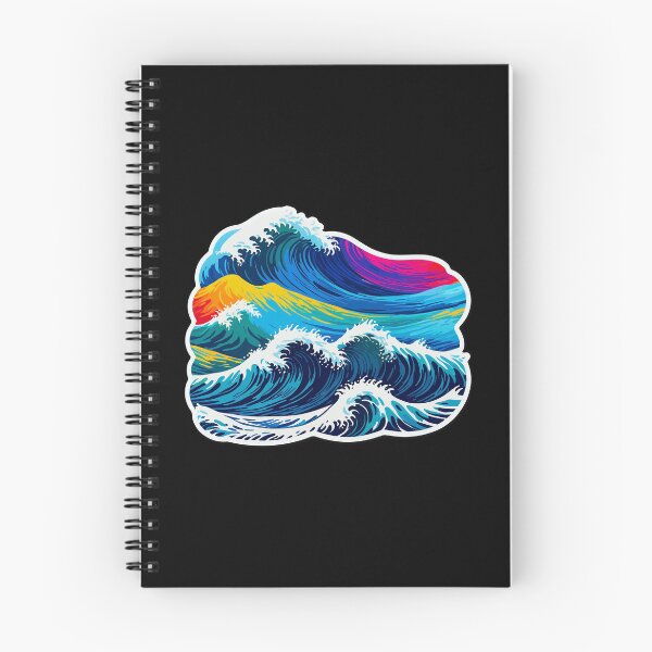 Item preview, Colorful Abstract Ocean Wave Art designed and sold by artwaves.
