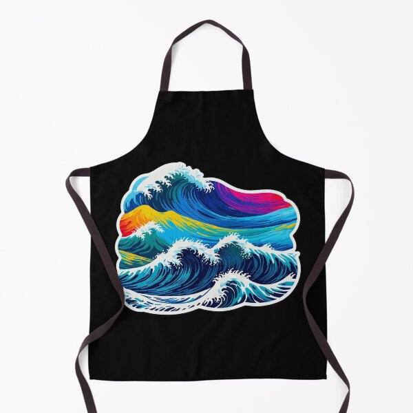 Item preview, Colorful Abstract Ocean Wave Art designed and sold by artwaves.