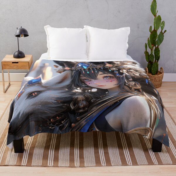Item preview, Anubis Fox Fantasy Anime Girl designed and sold by bubblegoth.