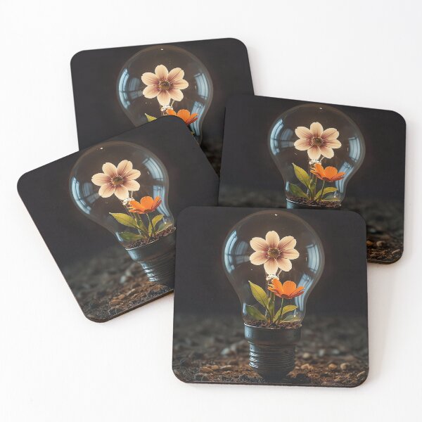 Item preview, Flower in light bulb designed and sold by PixelParadies.