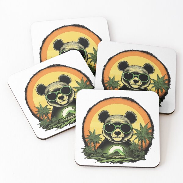 Item preview, Cool Weed Panda Bear in the Green designed and sold by MLArtifex.