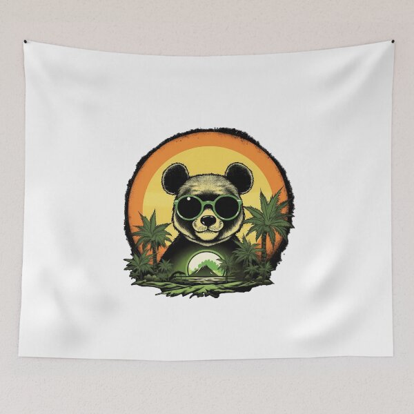 Item preview, Cool Weed Panda Bear in the Green designed and sold by MLArtifex.
