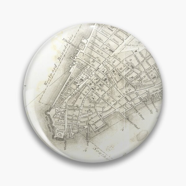 Item preview, Antique Map of New York and Manhattan designed and sold by Pixelchicken.