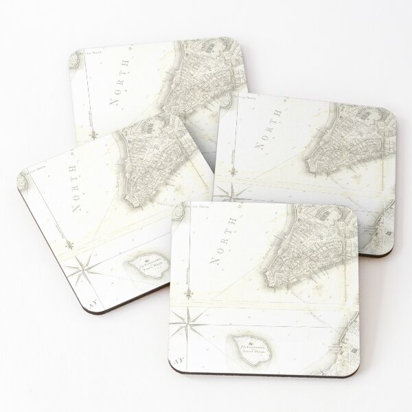 Item preview, Antique Map of New York and Manhattan designed and sold by Pixelchicken.