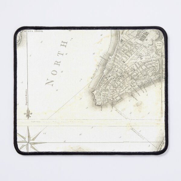 Item preview, Antique Map of New York and Manhattan designed and sold by Pixelchicken.