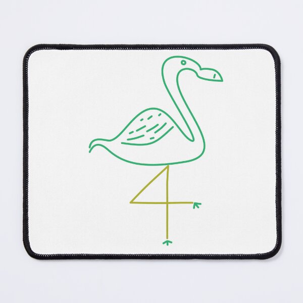 Item preview, Four Flamingo in Green designed and sold by TessaPeartree.