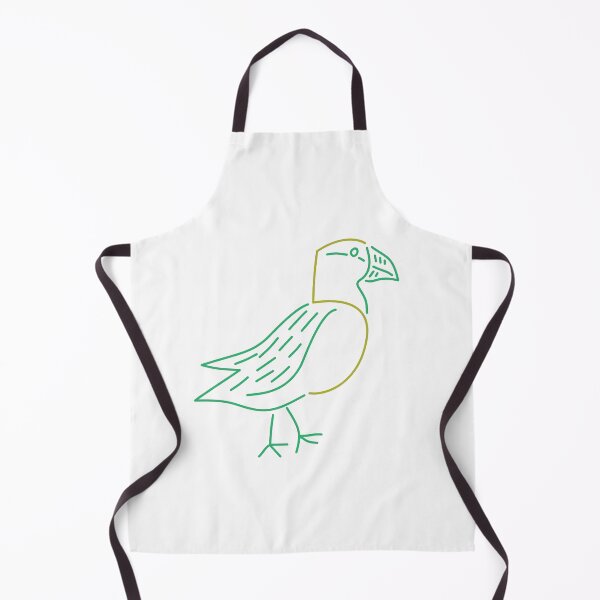 Item preview, Five Puffin in Green designed and sold by TessaPeartree.