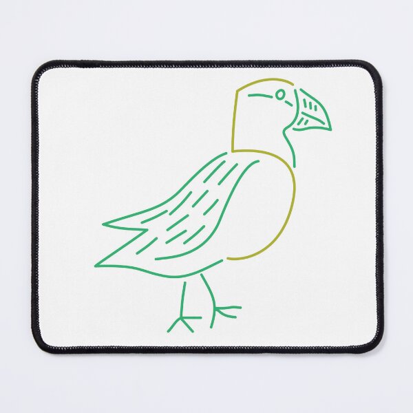 Item preview, Five Puffin in Green designed and sold by TessaPeartree.
