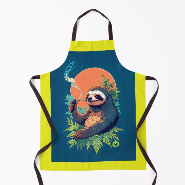 Item preview, Sloth smoking weed designed and sold by GreenKingShop.