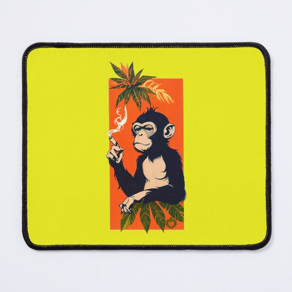 Item preview, Monkey smoking weed designed and sold by GreenKingShop.