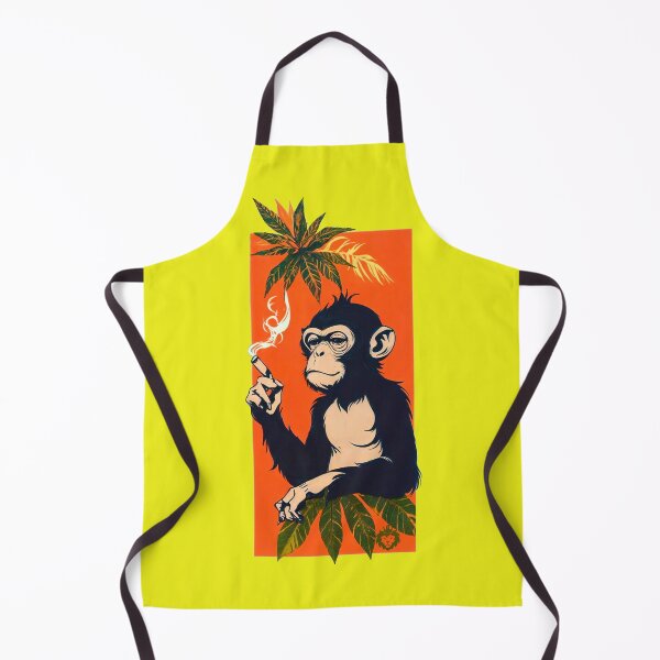 Item preview, Monkey smoking weed designed and sold by GreenKingShop.