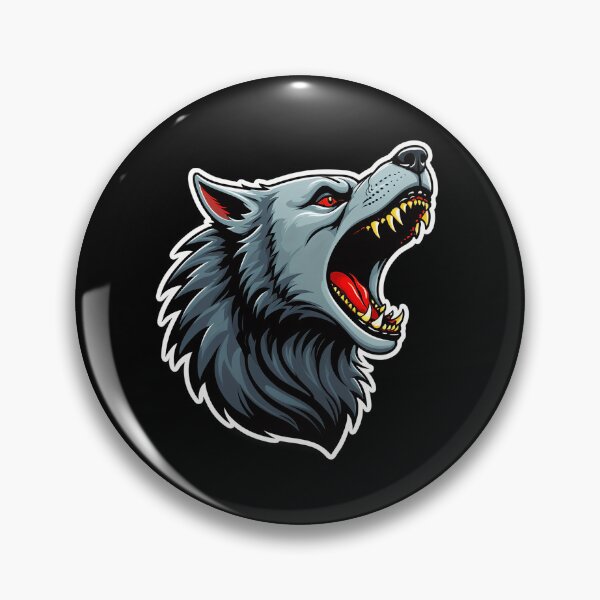 Item preview, Fierce Wolf Head Illustration designed and sold by artwaves.