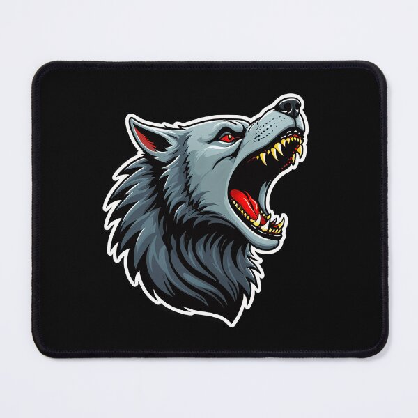 Item preview, Fierce Wolf Head Illustration designed and sold by artwaves.
