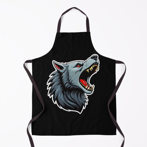 Item preview, Fierce Wolf Head Illustration designed and sold by artwaves.