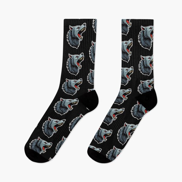 Item preview, Fierce Wolf Head Illustration designed and sold by artwaves.