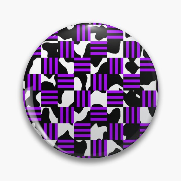 Item preview, Cow print and Black and Alternating Purple Stripes Checkerboard  designed and sold by TheRulerofEarth.