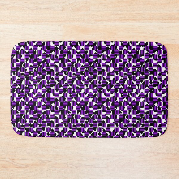 Item preview, Cow print and Black and Alternating Purple Stripes Checkerboard  designed and sold by TheRulerofEarth.