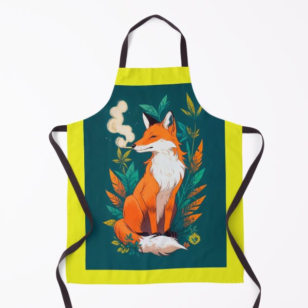 Item preview, Fox smoking weed designed and sold by GreenKingShop.