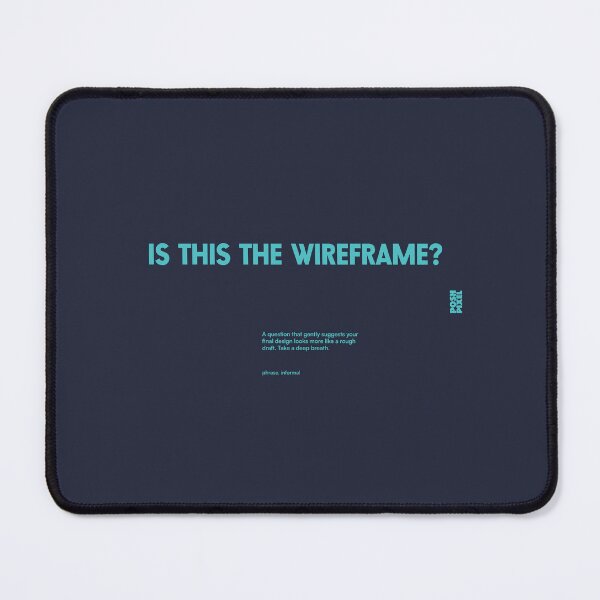 Item preview, is this the wireframe? - UX Designer | Product Designer | UI Designer Stickers designed and sold by PoshPixel.