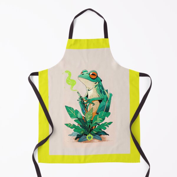 Item preview, Frog smoking weed designed and sold by GreenKingShop.