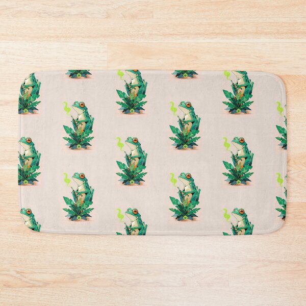 Item preview, Frog smoking weed designed and sold by GreenKingShop.