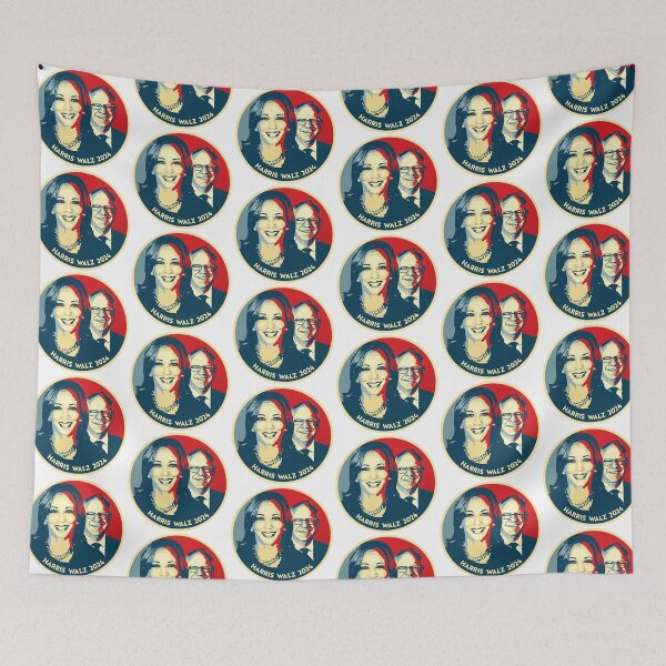 Item preview, Harris Walz Button 2024 designed and sold by partyfarty.