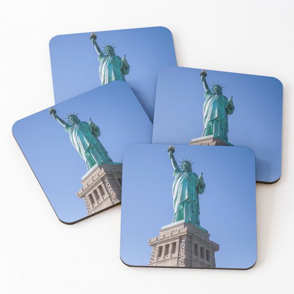 Item preview, Close-Up of the Statue of Liberty on a Clear Day in New York designed and sold by World Wondering Travel Photography.