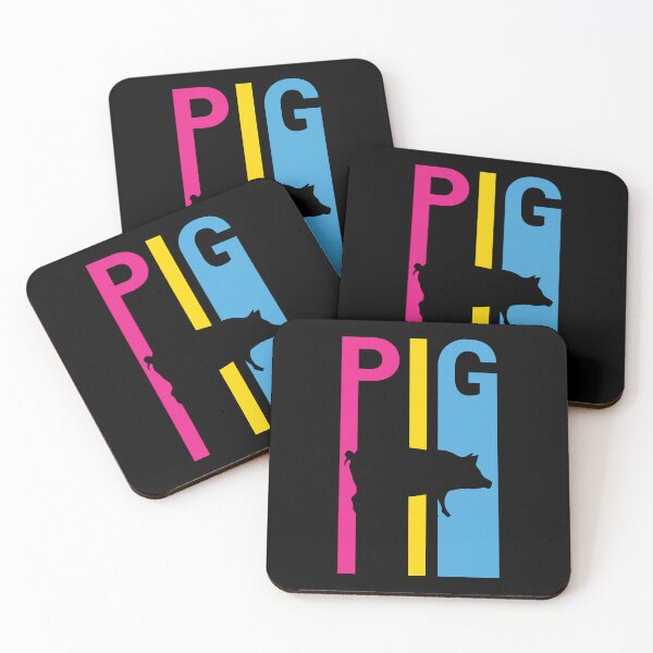 Item preview, I Like Pigs And Maybe Like 3 People Pig Lover Farmer Retro designed and sold by smartrocket.