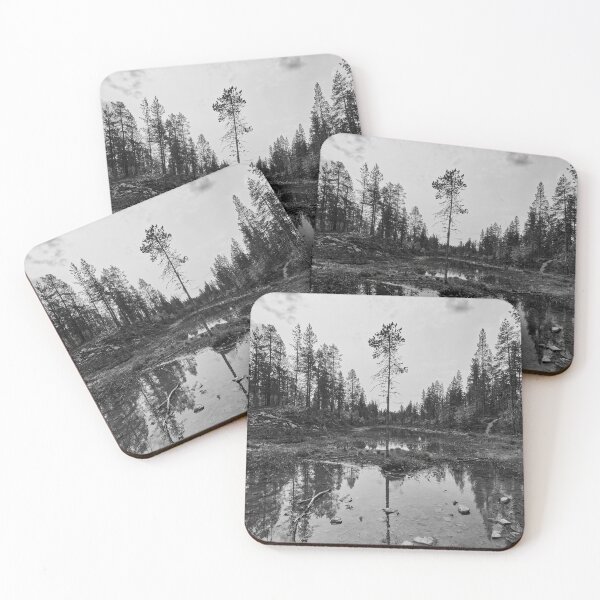 Item preview, Flooding waters. Laanila 2024 bw designed and sold by Jouko Lehto Photography.
