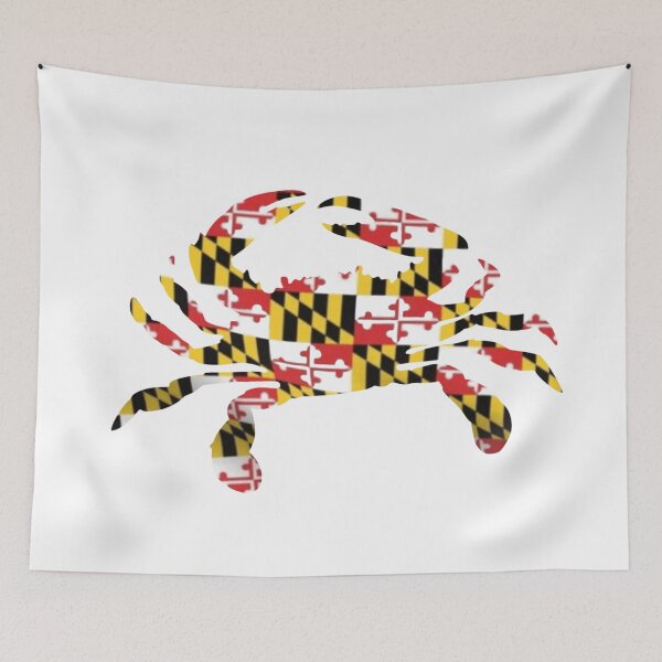Item preview, Maryland flag crab designed and sold by therapymama.