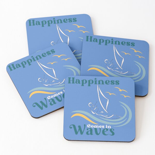 Item preview, Happiness Comes in Waves - Wind Surfer  designed and sold by FilmmakersPOV.