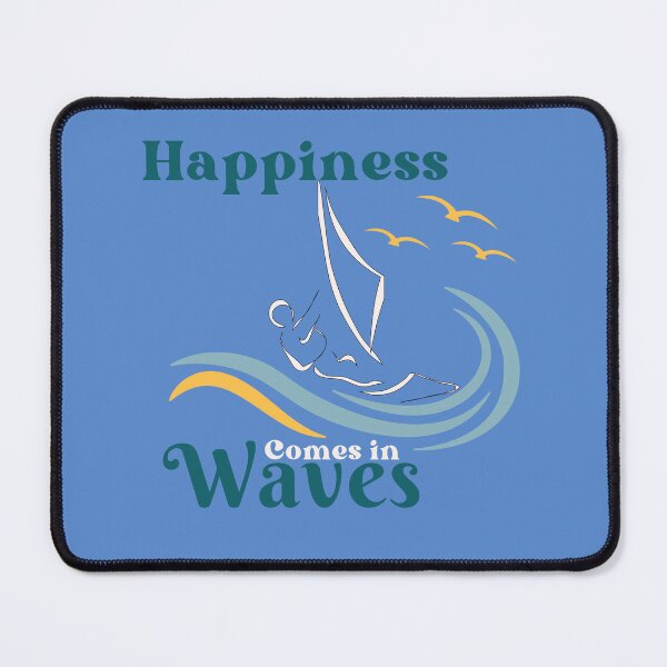 Item preview, Happiness Comes in Waves - Wind Surfer designed and sold by FilmmakersPOV.