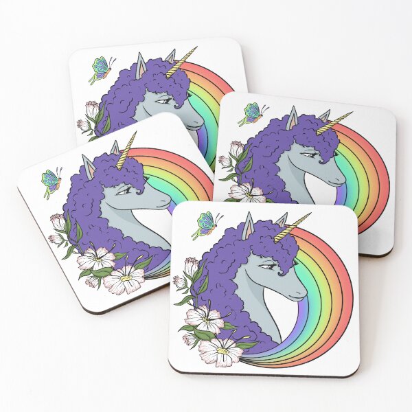 Item preview, Unicorn Rainbow and Flowers  designed and sold by Shakira Rivers.