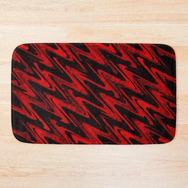 Item preview, Abstract Red & Black ZigZag Radio Fractals designed and sold by SXW Designs.