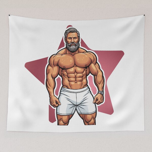 Item preview, New Series: Bodybuilder Sticker #16 designed and sold by ForeverPrintsOK.